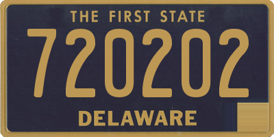 DE license plate 720202