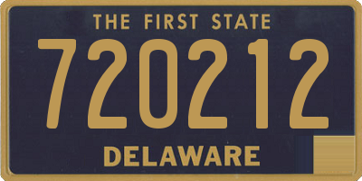 DE license plate 720212