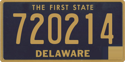 DE license plate 720214