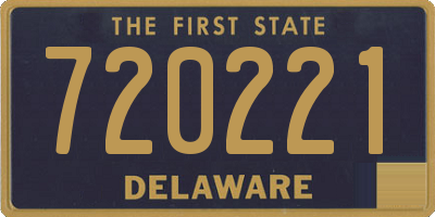 DE license plate 720221