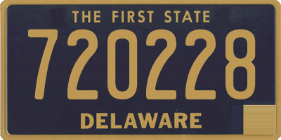 DE license plate 720228