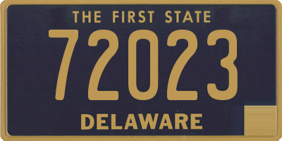 DE license plate 72023