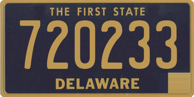 DE license plate 720233