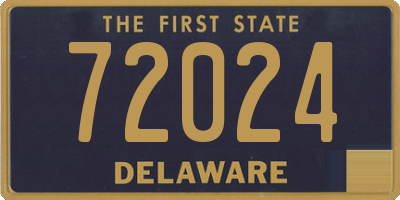 DE license plate 72024