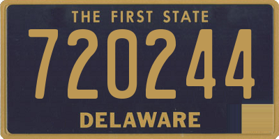 DE license plate 720244