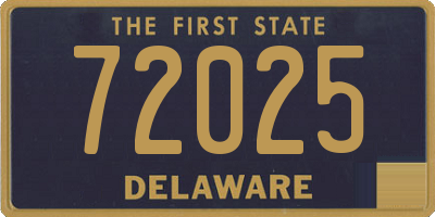 DE license plate 72025