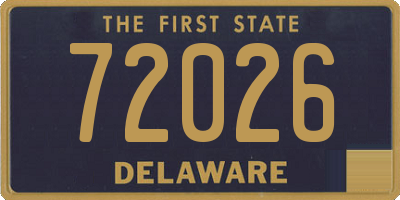 DE license plate 72026