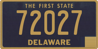 DE license plate 72027