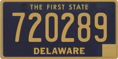 DE license plate 720289