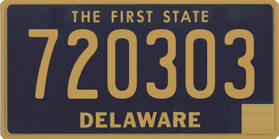 DE license plate 720303
