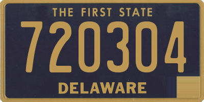 DE license plate 720304