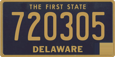 DE license plate 720305