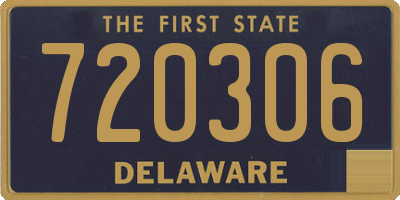 DE license plate 720306