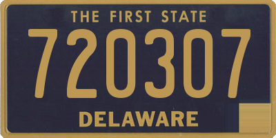 DE license plate 720307