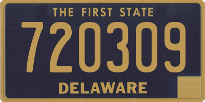 DE license plate 720309