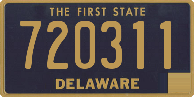 DE license plate 720311
