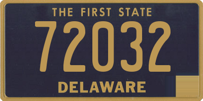DE license plate 72032