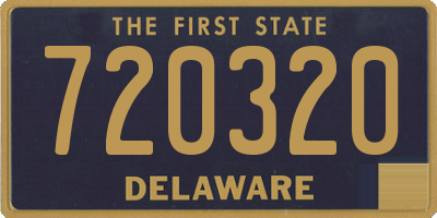 DE license plate 720320