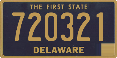 DE license plate 720321