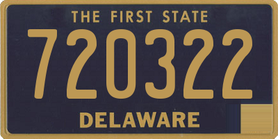 DE license plate 720322