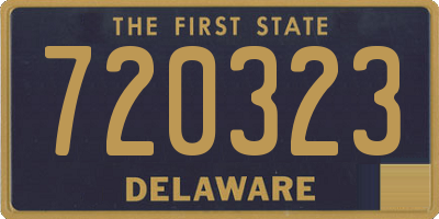 DE license plate 720323