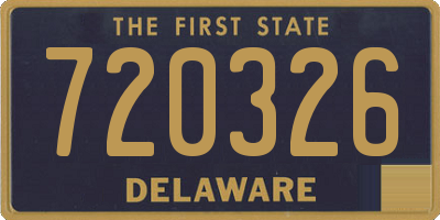 DE license plate 720326