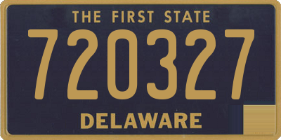 DE license plate 720327