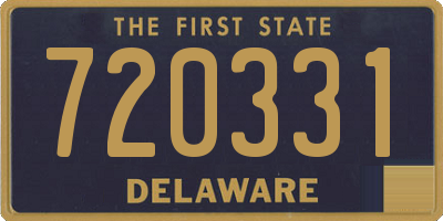 DE license plate 720331