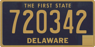 DE license plate 720342