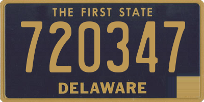 DE license plate 720347