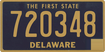 DE license plate 720348