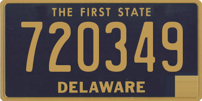 DE license plate 720349