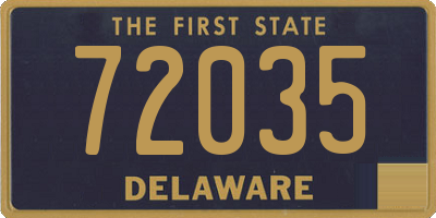 DE license plate 72035