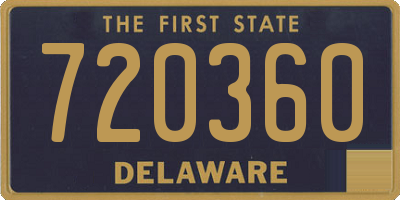 DE license plate 720360
