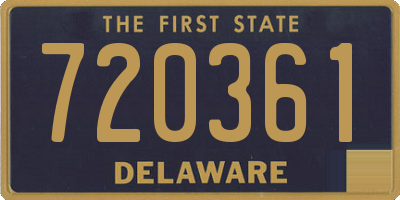 DE license plate 720361