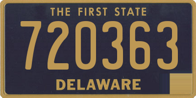DE license plate 720363