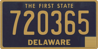 DE license plate 720365