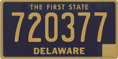 DE license plate 720377