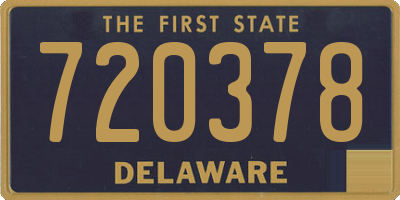 DE license plate 720378