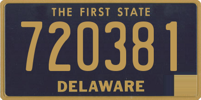 DE license plate 720381