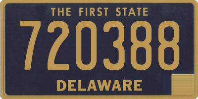 DE license plate 720388