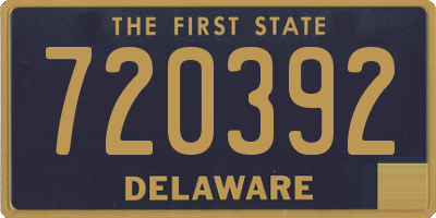 DE license plate 720392