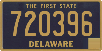 DE license plate 720396