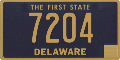 DE license plate 7204