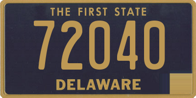 DE license plate 72040