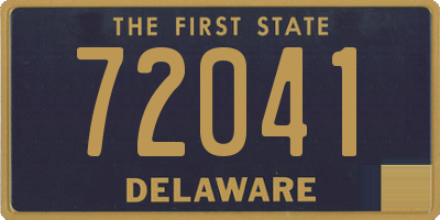 DE license plate 72041