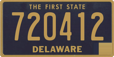 DE license plate 720412