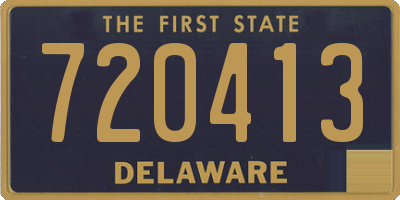 DE license plate 720413