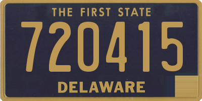 DE license plate 720415