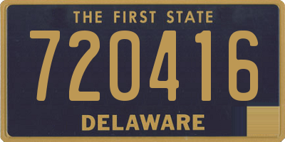 DE license plate 720416